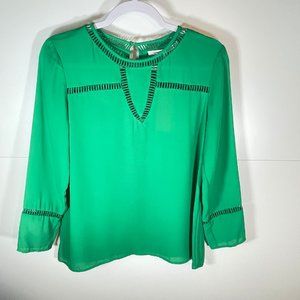 Stitch Fix Exclusive | Collective Concepts Blouse in Kelly Green